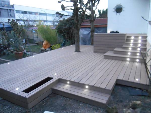 terrasse en bois appartement