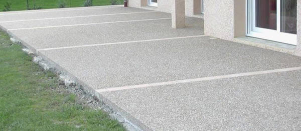 terrasse beton ciré